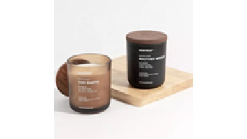 Luxury Gray Beige Candle Container Round Bottom Jars for Candle Making Decorative Custom Glass Candle Jars with Curved Bottom1