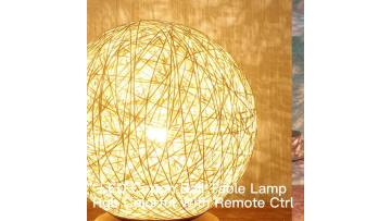 Creative LED USB Dimmable Remote Control Wood Base Table Lamp Desk Light Bedside Reading Lamp For Study  Ambient1