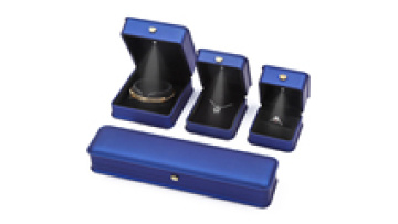 Wholesale luxury jewelry packaging box with light blue storage box pendant necklace bracelet ring earrings led jewelry box1