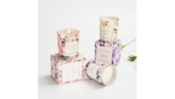 Manufacturer Customization Logo Empty Aroma Luxury Glass Candle Holder Jar with Packaging1