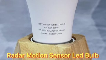 High Brightness Motion Sensor LED  Bulb 8W 800LM Security Light Outdoor/Indoor1