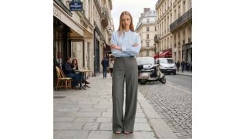 Cotton Pleated Shirt for Commute