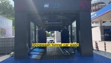 Full-automatic high pressure water washing tunnel 7 brushes car wash machine1