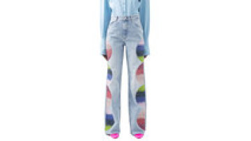 Fashion Ladies High Waist Loose Fit Jeans Clothing Blue Jean Pant Outfit for Women1