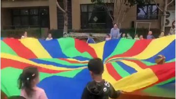 1 meter to 10 meters Rainbow Indoor Parachute Outdoor Games Kindergarten Play Parachute1