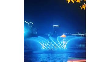 laser music water fountain outside
