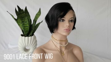 wholesale pixie cut short u part ombre human hair lace wigs 100% virgin brazilian human hair wig straight pixie wig1