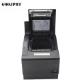 80mm receipt POS printer Automatic cutter bill Thermal printer USB Ethernet Serial Three ports are integrated in one printer