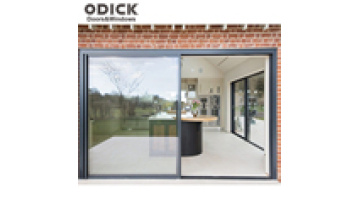 Glass Graphic Design Sliding Door Modern Aluminum Alloy Tempered Glass Panel Exterior Steel & Glass Door Cabiet Customized Color1