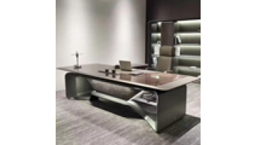 Luxurious Falali L Shape of High-light L Shaped Office Furniture Desk with Drawer Usb Socket Manager Office Desk1