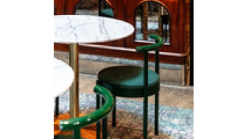 High quality cheap commercial furniture fast food shop  rope and wood handmade restaurant chair1