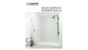 solid surface shower wall
