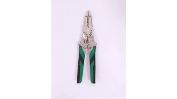 Green and black folding wire stripper