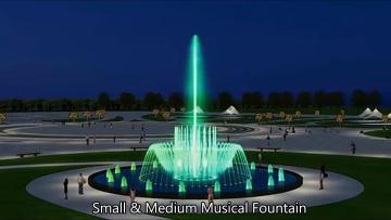 Small water dancing fountains