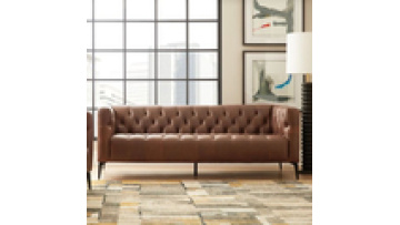 Modern Designs Home Furniture Set Green 3 Seat leather Couch Velvet Metal Sectional Living Room Sofa1