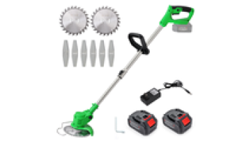 21V Brushless Cordless 3-in-1 Lawn Mower Rechargeable Lithium Grass Trimmer Weed Cutter Folding Garden Tool1
