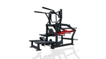 Hammer strength plate loaded belt squat machine