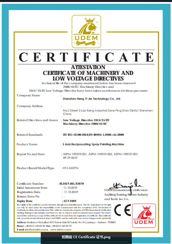 CE certificate