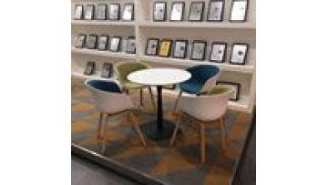 Glossy White Small Modern Furniture Living Dining Table Negotiating Talking Desk Customize Baking Paint Conference Desk1