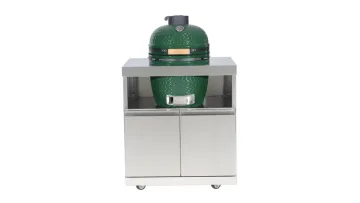 18-Inch Green Barbecue Egg Grill Stainless Steel 304 Ceramic Kamado Grill1