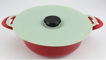 Set of 2 kitchen heat resistant Microwave reusable Silicone suction pot pan container bowl stretch covers lid for food1