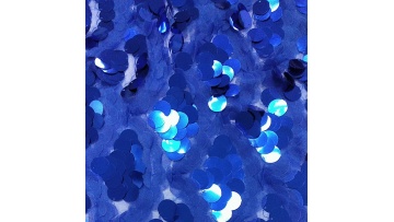 2024 hot dark blue fish scale sequin lace mesh fabric for stage decoration apparel fabric1