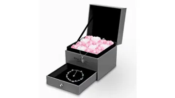 Exquisite Gift Box Custom Printed Logo Jewelry Packaging Mother Bestie Birthday Lover Bracelet Gift Box1