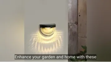 Solar-Powered Waterproof LED Wall Light for Nighttime Illumination1