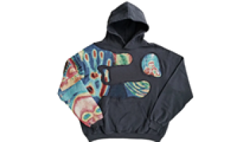 Hoodies Custom Logo Screen Printing Faded Black Heavy French Terry Hoodie1