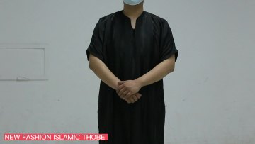 New Fashion  Islamic ClothingJalabiya Muslim Islamic Robe Boubou JUBBAH Muslim Men Abaya Thobe / Thawb1