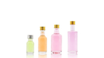 Wholesale 20ml 25ml 50ml Round Clear Tea Beverage Juice Mini Rum Vodka Whisky Spirit Glass Liquor Bottle with Aluminum Lids1