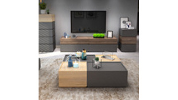Modern minimalist TV cabinet coffee table combination set creative mini Nordic furniture living room ultra-thin floor cabinet1