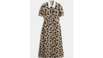 100% Poly Polo Daisy Print Dress