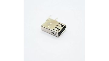 Angle Upright DIP USB A Receptacle