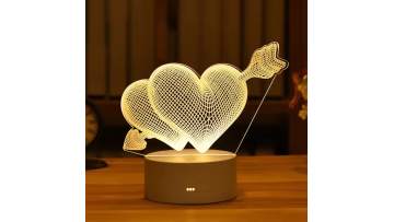 GL329 Modern 3D LED Acrylic Christmas Night Light Lamp