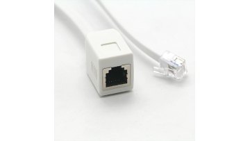 Good quality telephone cooper wire 6P6C Spiral Coiled RJ11/RJ22/RJ45 Telephone Cable1