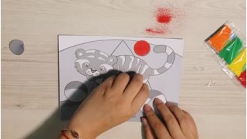 Sand Painting Art Stickers Kit
