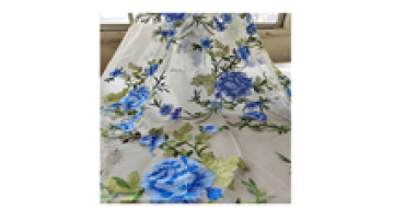 2024 new white mesh blue embroidered tulle lace 3d fabric dress embroidery  lace  for weddings for dress1