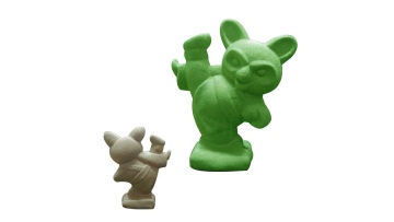 Recyclable 3d animals paper mache craft1