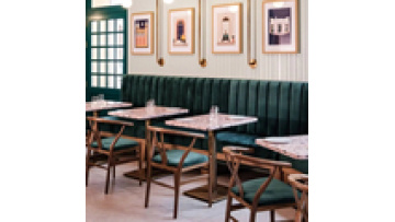 Rectangular Free Sample Commercial Furniture Coffee Fast Food Shop Kitchen Dining Marble Metal Restaurant Table1