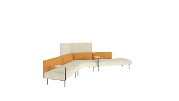 Modern Office Furniture Reception Lounges Sectional Fabric Modular Set Office Sofa
