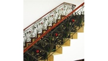 High-Quality Iron Handrail for Villa Staircase - Contemporary Cast Iron Stair Handrail1