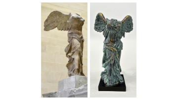 BRBR5350 Bronze Winged Victory Statue with Historic Green Finish
