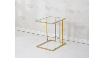 TL-21SE02 Elegant Gold-Plated Stainless Steel Side Table for Modern Living Spaces