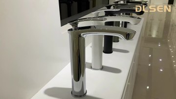 Contemporary White Single Handle Tall Vessel Sink Polished Vanity Bathroom Faucet Basin Mixer Tap for Villa Bathroom1