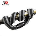 WEST BIKING Bike Chain Lock Reflective Anti-Theft MTB Road Bicycle Lock With 2 Keys Bicycle Accessories Security Cycling Lock