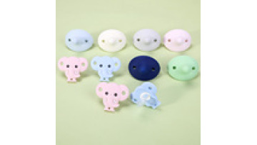 Silicone Baby Product Natural Rubber Pacifier Animal Clip Toy1