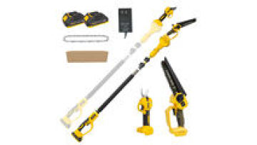 21V Brushless Cordless 3 in 1 Garden Tool Set 8 Inch Mini Chainsaw 40mm Electric Pruning Shears with Telescopic Extension Pole1
