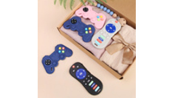 2Pack Silicone Baby Teething Toys Soft Chew Toys with TV Remote Control Shape Teether Early Educational Sensory Toy for Babies1