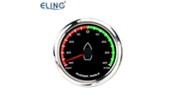 Universal Rudder Angle Indicator Gauge with Red Backlight for Marine Vessels1